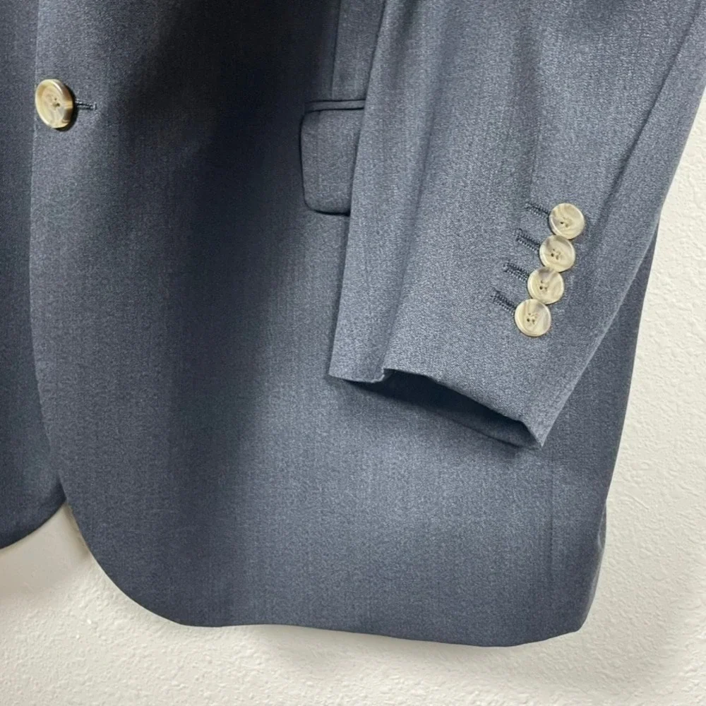 Indochino Blazer Mens 48 Gray Professional Wool Paisley Lining Sports Coat‎